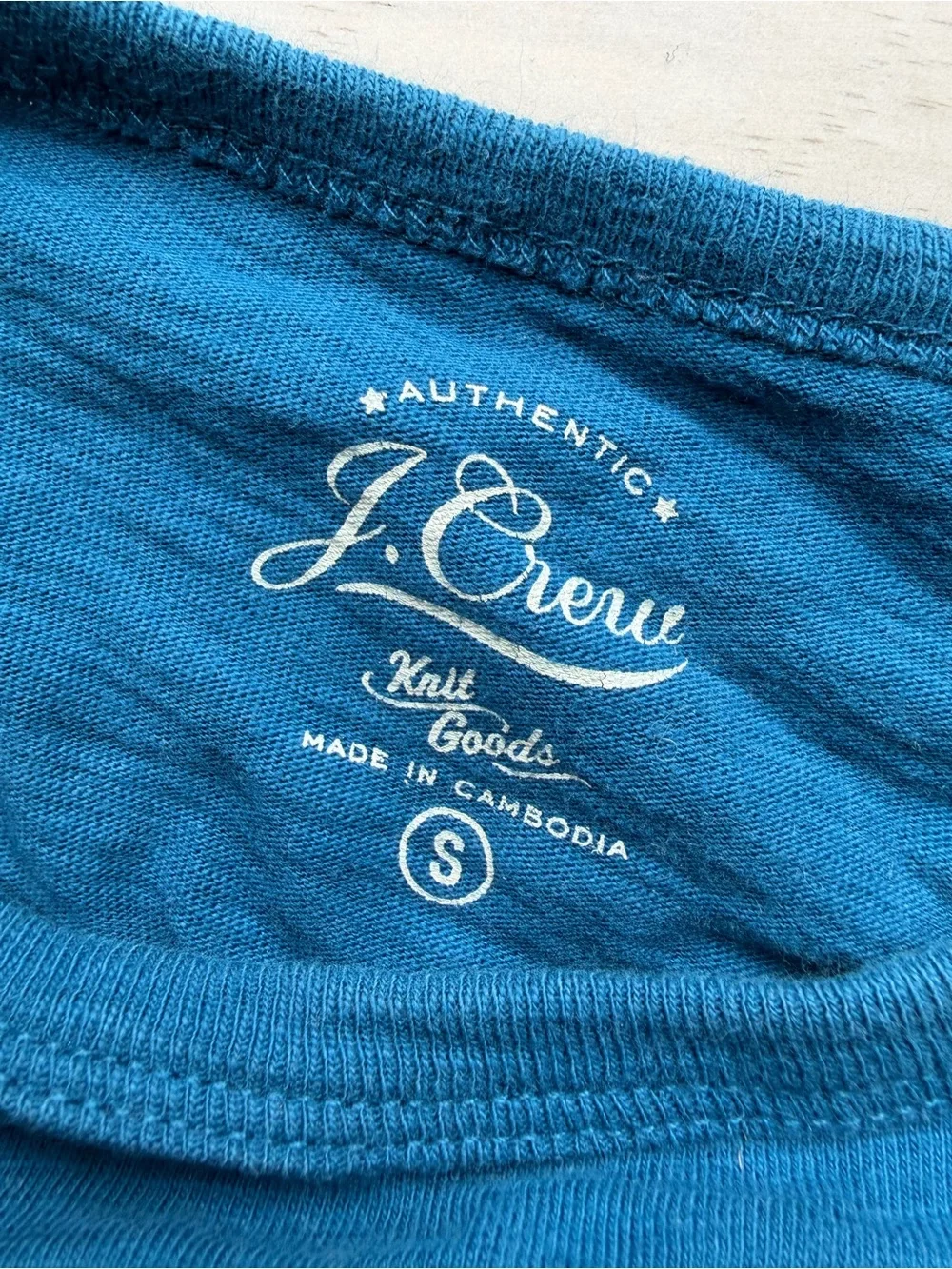 J Crew Teal Long Sleeve Crewneck Shirt